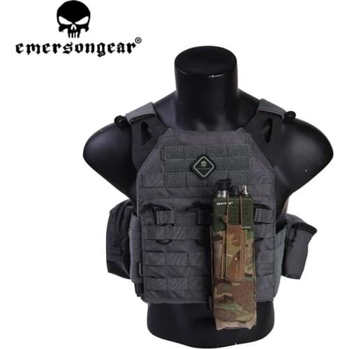 Emersongear Tactical CP AVS Style Radio Pouch Walkie Talkie Bag Mag Panel Molle Hunting Military Hiking Combat Outdoor EM8334
