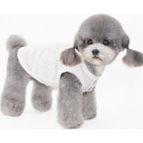Cotton Dog Vest Summer Dog Clothing Shirt Cat Yorkie Chihuahua maltese Shih Tzu Poodle Bichon Pomeranian Schnauzer Pet Clothes