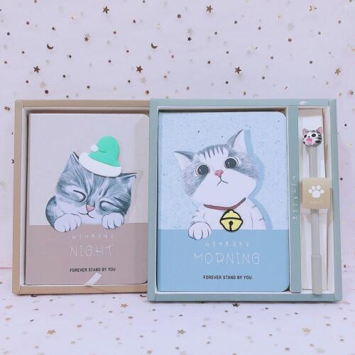 JUGAL 2020 Cartoon Cat Notebook A5 Handbook paper Sketchbook Diary Drawing Painting 50 Sheets Office School Supplies Gift