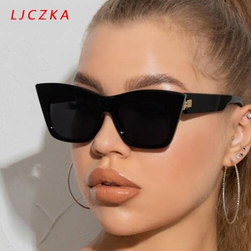 LJCZKA Womens Cat Eye Sunglasses