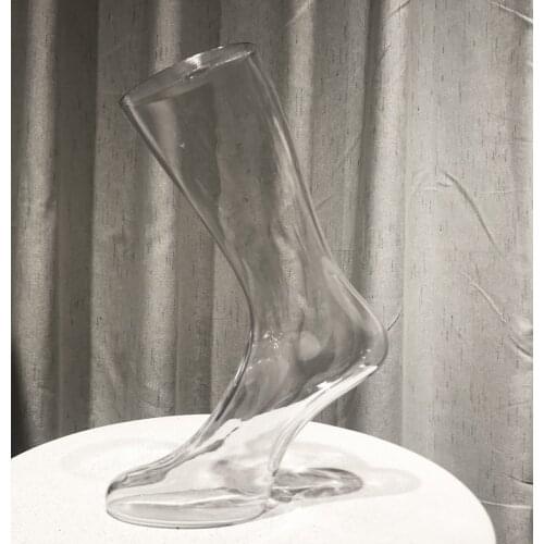 New Style Clear Mannequin Transparent Foot Model For Sock Display