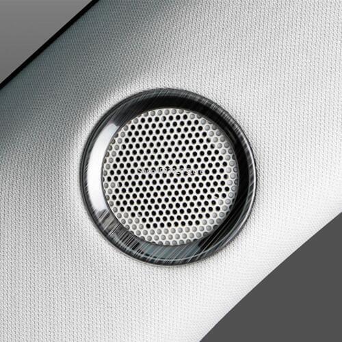 2x for Mazda CX-5 CX5 2017 2018 2019 Speaker Sound Loudspeakers Ring Trim Cover Stainless Steel Interior Decoration Accessories