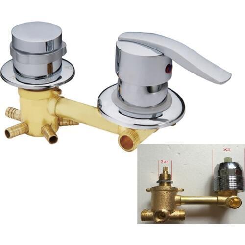 MTTUZK wall mounted 2/3/4/5 Ways water outlet brass shower tap screw or intubation Copper shower cabin shower room mixing valve