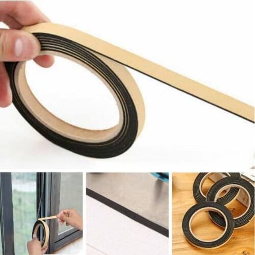 Newest 10mm x 1.5mm 5 meters in length Single Side Adhesive Foam Sealing Tape For Door Window