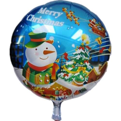 New hot Christmas toys for children aluminum balloons party decoration wholesale 18 inch round