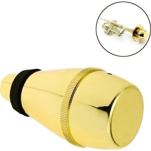 Plastic Trumpet Mute Silencer Practice Light-weight Trumpet Tool Trumpet Mute Silver Color Best Quality 13.5 * 7 * 7cm New