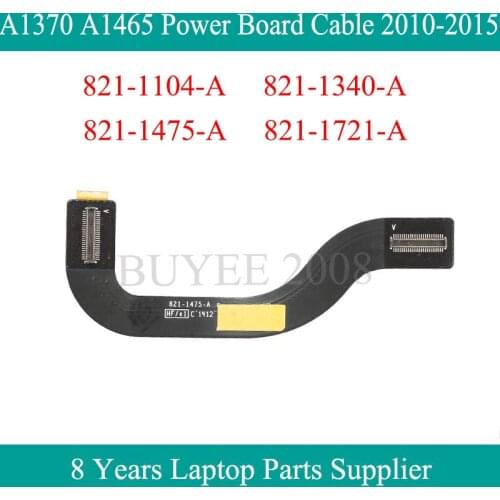 Genuine For Macbook Air 11.6" A1370 A1465 Power Board Cable 821-1104-A 821-1340-A 821-1475-A 821-1721-A 2010-2015 Tested Work