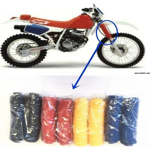 Modified front shock absorption absorber fork suspension damping dust cover DF125 DF200 VV200 TW200 TW225 XT255 XT250 CB400SS