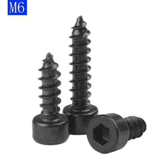 M6 ( 6mm ) Socket Head Cap Screw Self Tapping Screws High Tensile 8 Black Oxide NEW
