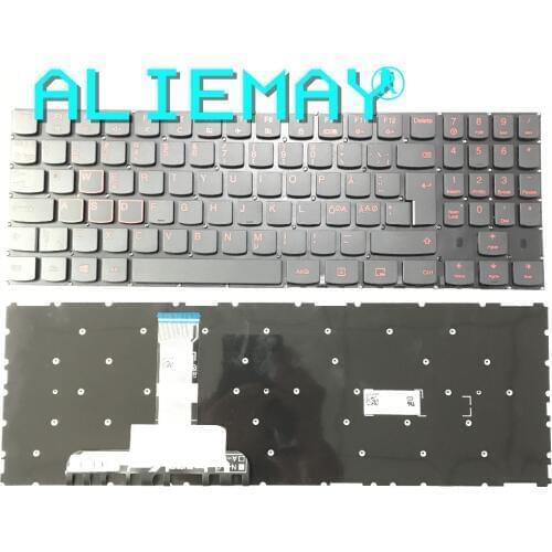 Brand new Original DN/NE Kongeriget Danmark keyboard for LENOVO Y520 Y520-15 R720-15 R720 Y720 Y720-15 keyboard RED