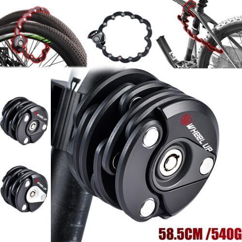 Bicycle Lock Anti Theft Chain Hamburg Lock Mountain Bike Accessories Electric Vehicle Fixed Folding Lock