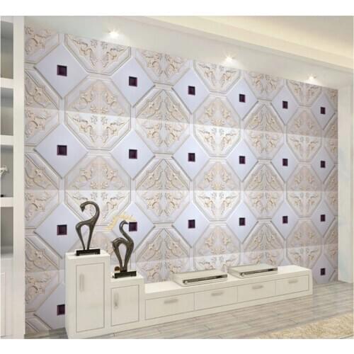 Xuesu High-grade soft relief package living room TV sofa bed background wall painting custom wallpaper 8D waterproof wall cloth