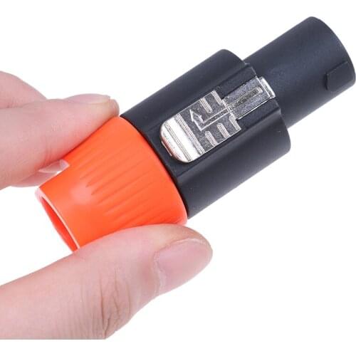 1pcs/2pcs 4pins Aviation Speakon Connectors Type Nl4fx 4 Pole Plug Male Speaker Audio Connector