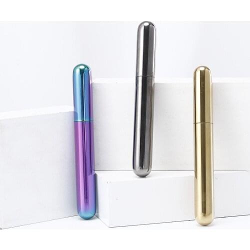 1 Pc Stainless Steel Double Cigar Tube/Box Exquisite Mirror Polished Cigar Case
