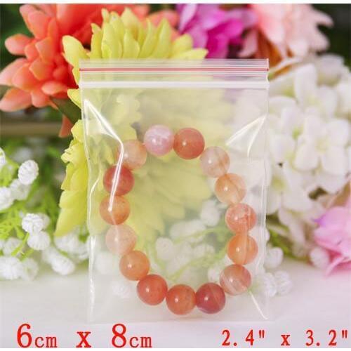 500 Pcs ZIP SEAL 2.4"x3.2" CLEAR RECLOSABLE ZIP LOCK BAGS 2 Mil SMALL PLASTIC BAGGIES 6cm x 8cm ZIPPER POLY BAG