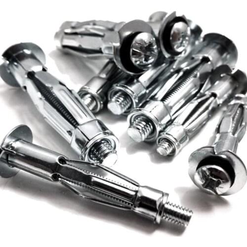 ABSF M4 x 38mm HEAVY DUTY METAL PLASTERBOARD CAVITY WALL FIXINGS ANCHORS PLUGS (20)