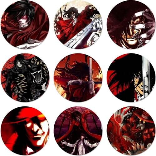Anime Hellsing Alucard Fan Kitchen Home Decor Refrigerator Magnetic Stickers bottle Beer Opener 58mm