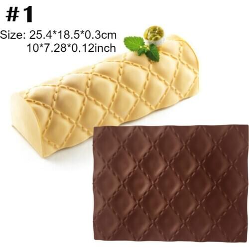Non-stick Bakeware Baking Tool Home Large Silicon Buche Mat Lace Fondant Log Swiss Silicone Square Bread Cake Untesil