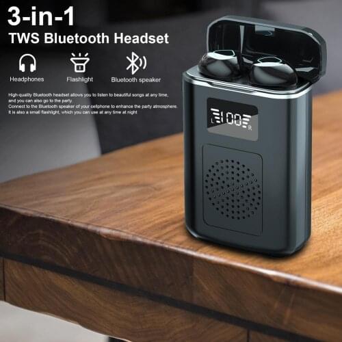 M6 Bluetooth-compatible 5.0 Earphones 4000Mah Charging Box TWS Wireless Headphones With Microphone Waterproof Sports Earbuds