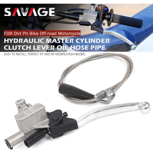 Hydraulic Clutch Master Cylinders For Dirt Pit Bike Off-road Motorcycle Accessories Braided Steel Oil Hose Cable Clutch Lever