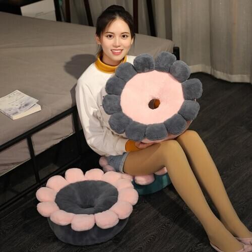 Round petal cushion office bedroom ground cushion chair cushion dormitory household stool chair cushion