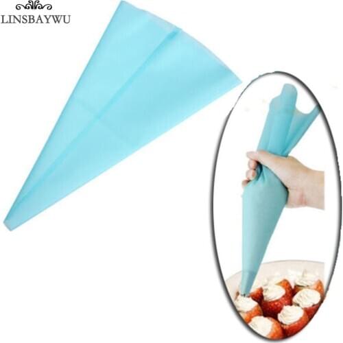 LINSBAYWU 1pc Silicone Reusable Icing Piping Cream Pastry Bags DIY Cake Decorating Tools Home Kitchen Accessories High Quality