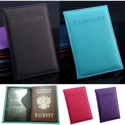 Multi-function PU Travel Passport Card Case Sheath America ID Card Bag Documents Protective Covers Credit Card Holder