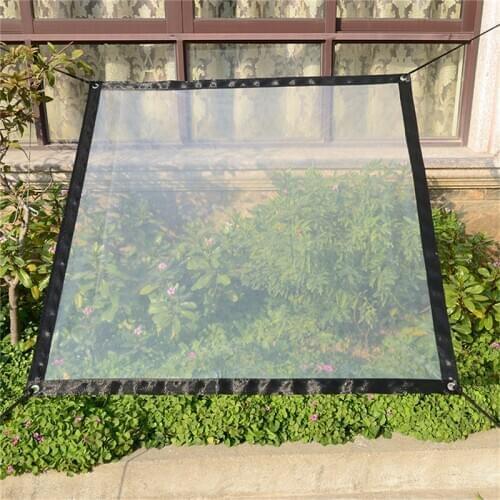 Practical Transparent Tarpaulin Waterproof Transparent Tarpaulin With Eyelet Canopies And Tarpaulin Straps Garden Tools