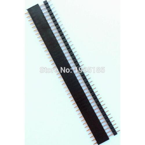 New 10 Pairs 40 Pin 2.54mm Male & Female SIL Header Socket Row Strip PCB Connector Hot Sale Product