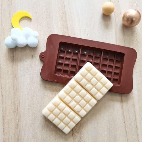 New Silicone Chocolate Mold Square shape 3D DIY Reusable Cake Tools Non-stick Jelly and Candy Kitchen Baking Accessories