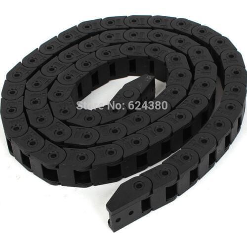 Plastic Towline Cable Drag Chain 10*10mm 10 x 10mm R18 100cm 40 inch 1M 40" 3.3ft Wire Carrier