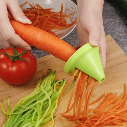 Potable Vegetable Spiralizer Slicer Handheld Spiral Cutter Grater Salad Carrot Shred Device Radish Cutter Kitchen Accessories U2