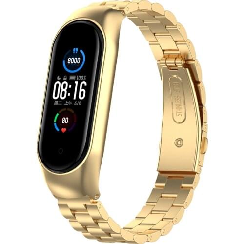 Stainless Steel Watch Strap For Xiaomi Mi Band 6 5 4 Replacement Bracelet Wriststrap For Xiaomi Band 3 4 5 Watchband Wriststrap