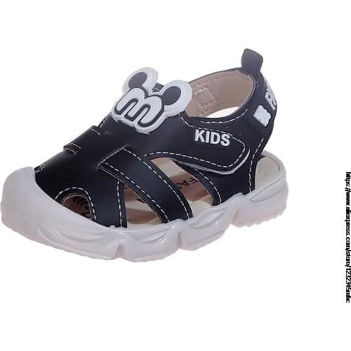 Disney Toddler Baby Boys Sandals Childrens Soft Mickey Mouse Beach Shoes Newborn Kids Casual Sandalias Cartoon Boys Sandales