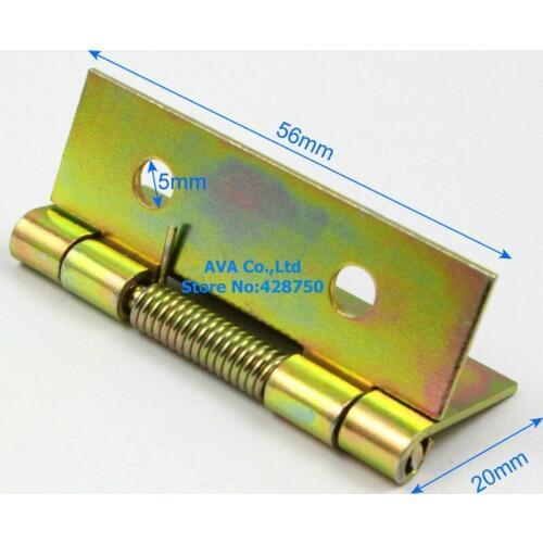 10 Pieces Galvanized Automatic Closed Hinge Spring Loaded Hinge 56mm (2 Inches)