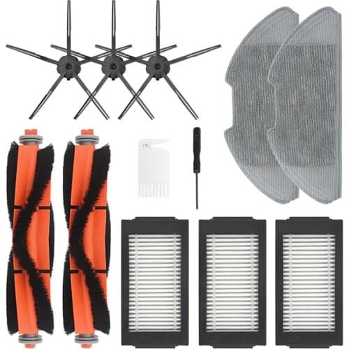 For Mijia Vacuum Xiaomi Roborock PRO Robot Sweeper Cleaner Filter Side Brushes Main Roller Brush Mop Cloth Mops Wheel