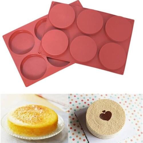 Silicone Pudding Mold Cake Pastry Baking Round Jelly Gummy Soap Mini Muffin Mousse Cake Decoration Tools Bread Biscuit Mould