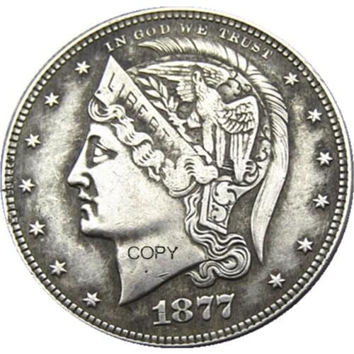 USA 1877 Helmeted Head Half Dollar Patterns Silver Plated Copy Coin