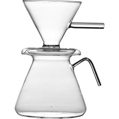 600ml Pour Over Coffee Maker Glass Hand Drip Coffee Pot for Home Office
