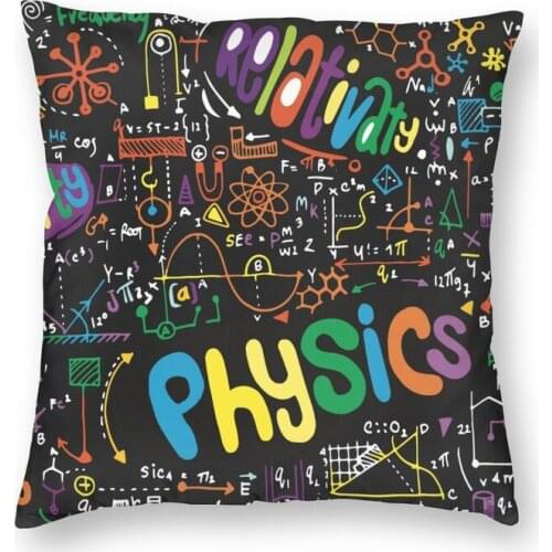 Amazing Science Cushion Cover Two Side Print Chemistry Physics Throw Pillow Case for Sofa Fashion Pillowcover Home Decor