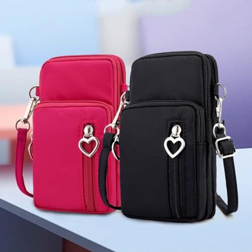 Universal Leather Cell Phone Bag Shoulder Arm Bag Pocket Wallet Pouch Case Neck Strap For Huawei Honor For Samsung For iphone