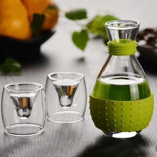 150ML Wine Set Vodka Hip Flask Bottle 15ML 45ML Positive and Negative Spirit Bar Home Bar Sets Pot Wine Sake Hip Flask and Cup