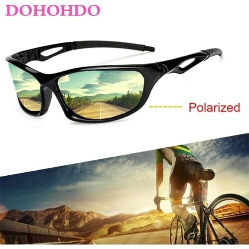 DOHOHDO 2020 New Polarized Night Vision Glasses Men Male Sunglasses Fishing Sports Eyewear UV400 lentes polarizados para hombre