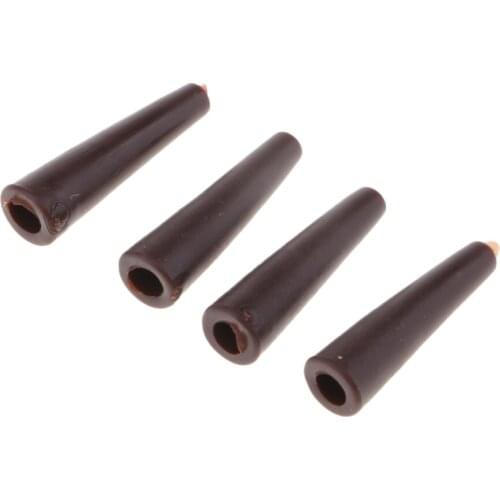 50pcs Tail Rubber Tubes for Saftey Lead Clips Carp Fishing Rig Sleeves Useful Accessories 20mm Cola tubos de goma