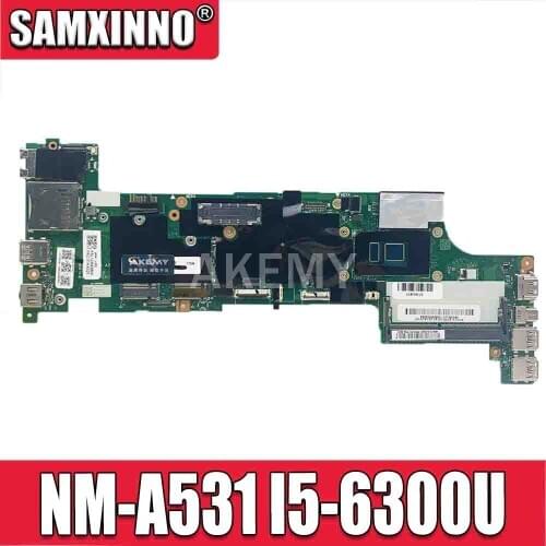 Laptop motherboard For Lenovo Thinkpad X260 NM-A531 01HX035 Mainboard Core SR2F0 I5-6300U DDR3