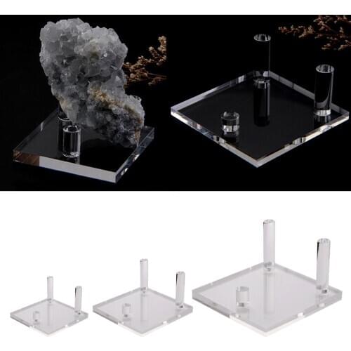 Acrylic Display Stand Holder Suport Shelf Base for Minerals Rock Specimens Geode Stones Jewelry