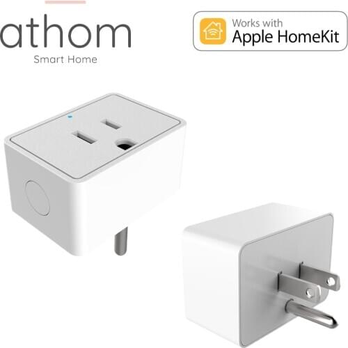 ATHOM Homekit WiFi Plug Siri Voice Remote Control outlet US 16A Smart Home