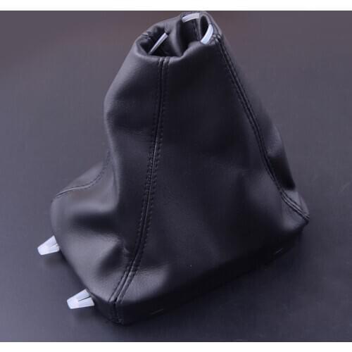 Beler Black PU Leather 5 Speed Gear Gaiter Boot Cover Fit for SAAB 9-3 2003 2004 2005 2006 2007 2008 2009 2010 2011 2012