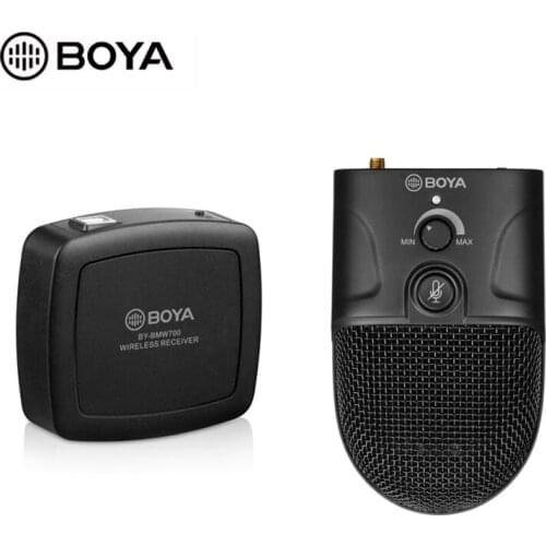 BOYA BY-BMW700 2.4G Wireless Conference Microphone System 360° 10m Range S/N Ratio 86dB for Desktop Computer Laptop PC USB Mic