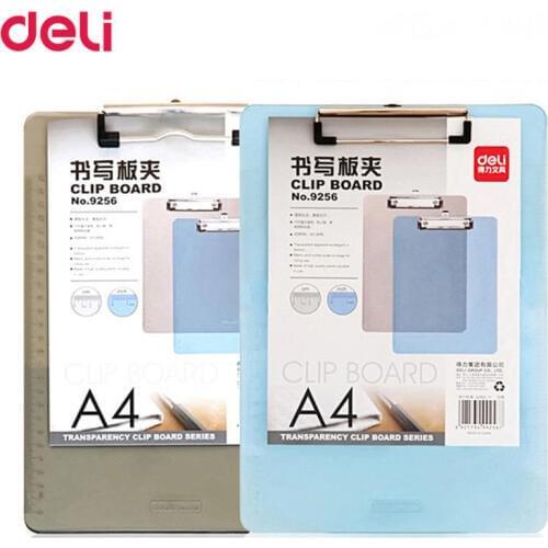 Deli Transparent A4 Wooden Practical Plate Holder / Paper Clip / Write Sub-Plate Holder 315*226 Size Plate Holder